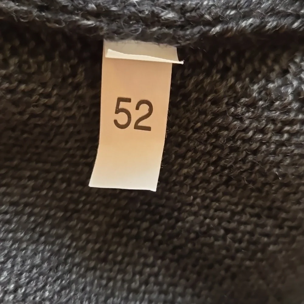 Montechiaro Men's Pullover Sweater Wool Blend Black Size 2XL